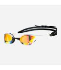 Arena Schwimmbrille Cobra Ultra Swipe yellow copper/white gespiegelt