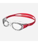 Speedo Schwimmbrille Futura Biofuse Flexiseal lava red/clear