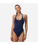 Speedo Solid Bound Cut Out Badeanzug peacoat