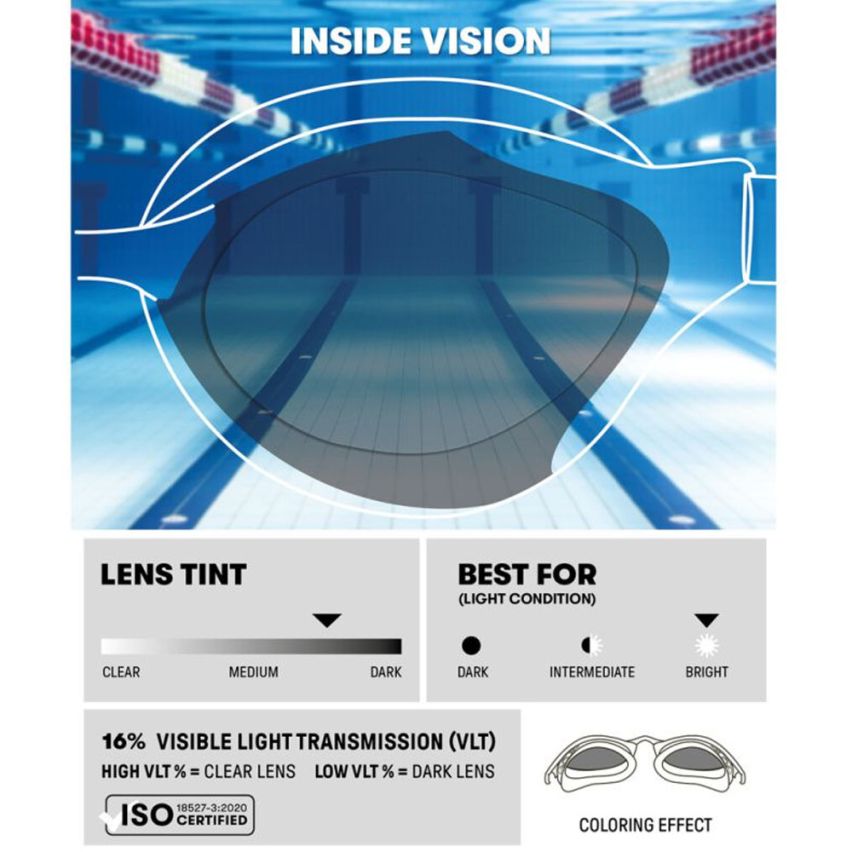 Arena Schwimmbrille Air-Bold Swipe smoke/smoke/black