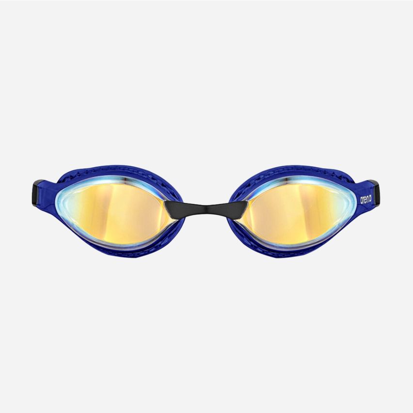 Arena Schwimmbrille Air-Speed yellow copper/blue gespiegelt