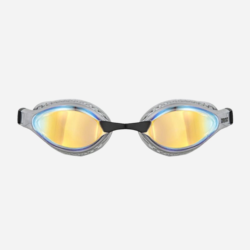 Arena Schwimmbrille Air-Speed yellow copper/silver gespiegelt