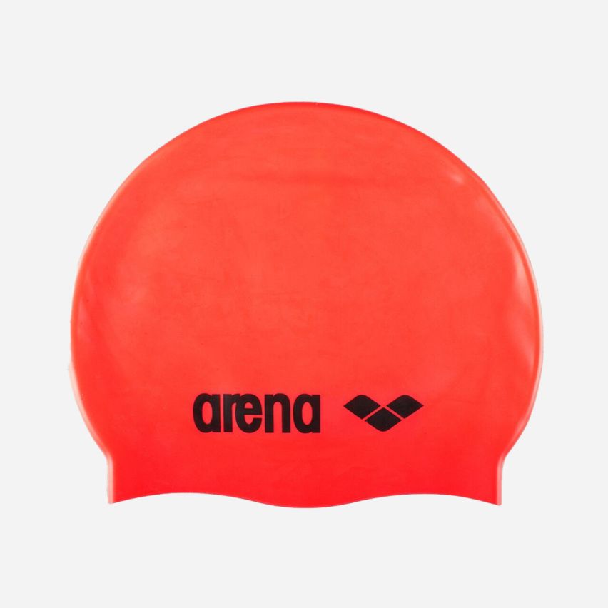 Arena Badekappe Classic fluo red/black