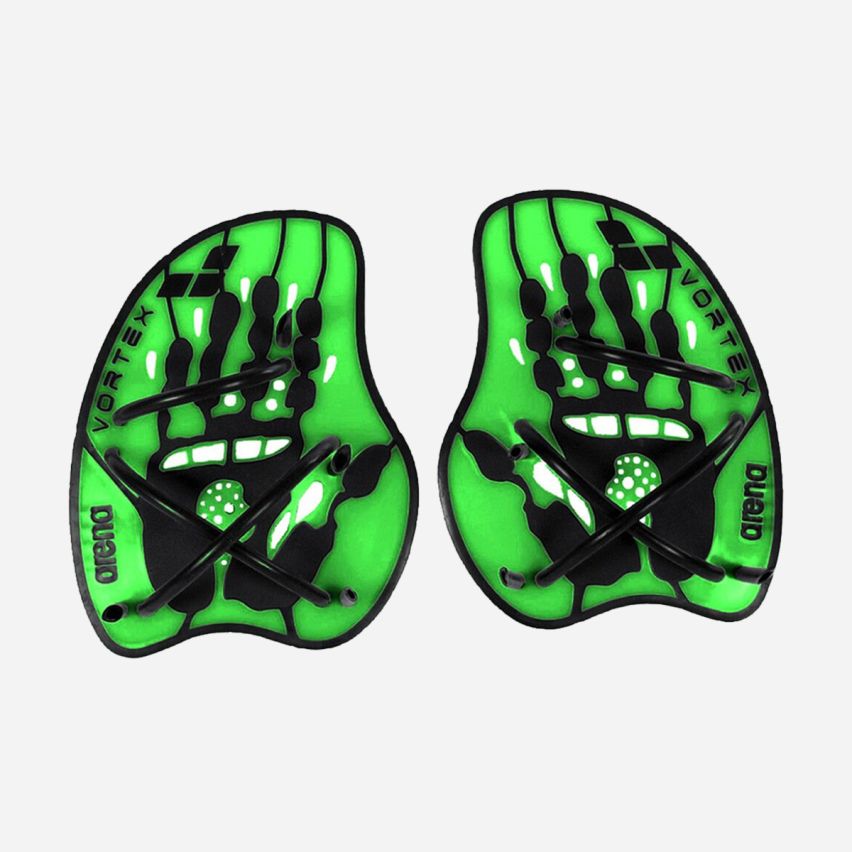 Arena Hand Paddle Vortex Evolution acid lime