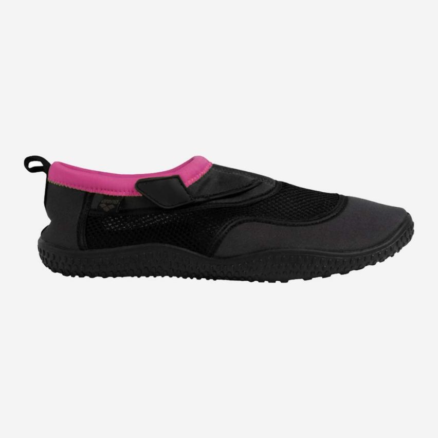 Arena Badeschuhe Watershoes dark grey/pink