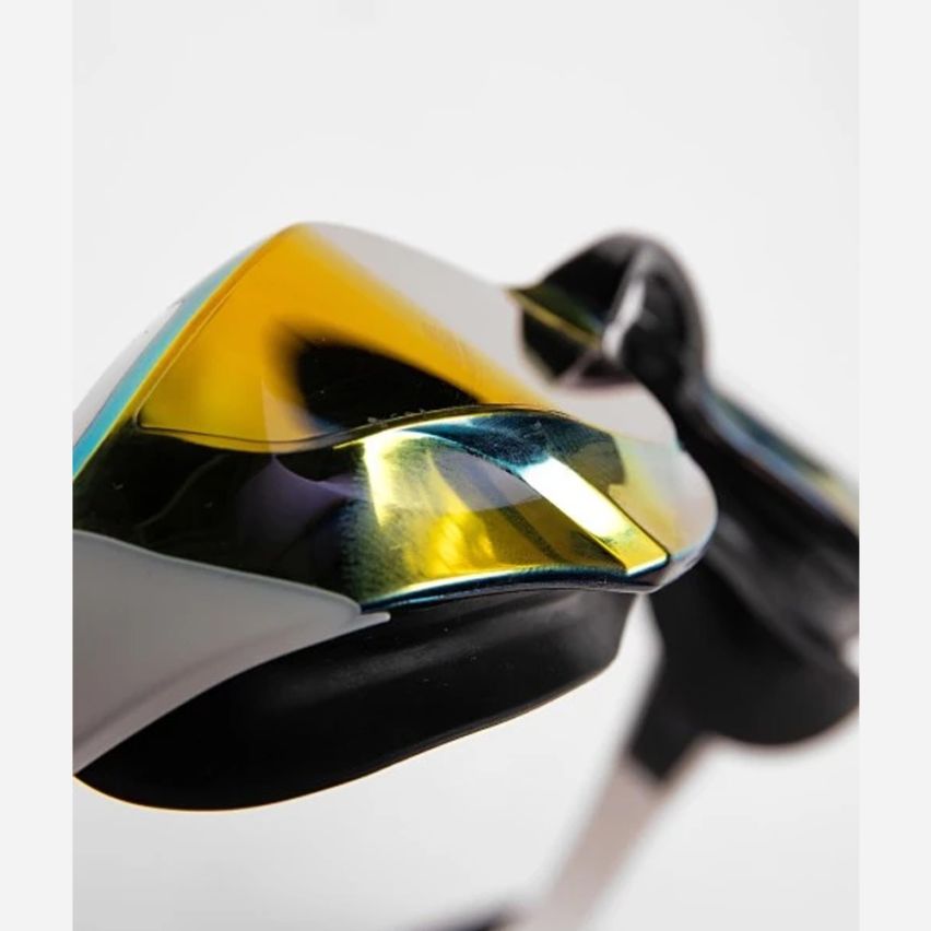 Arena Schwimmbrille Cobra Edge Swipe gold/white gespiegelt