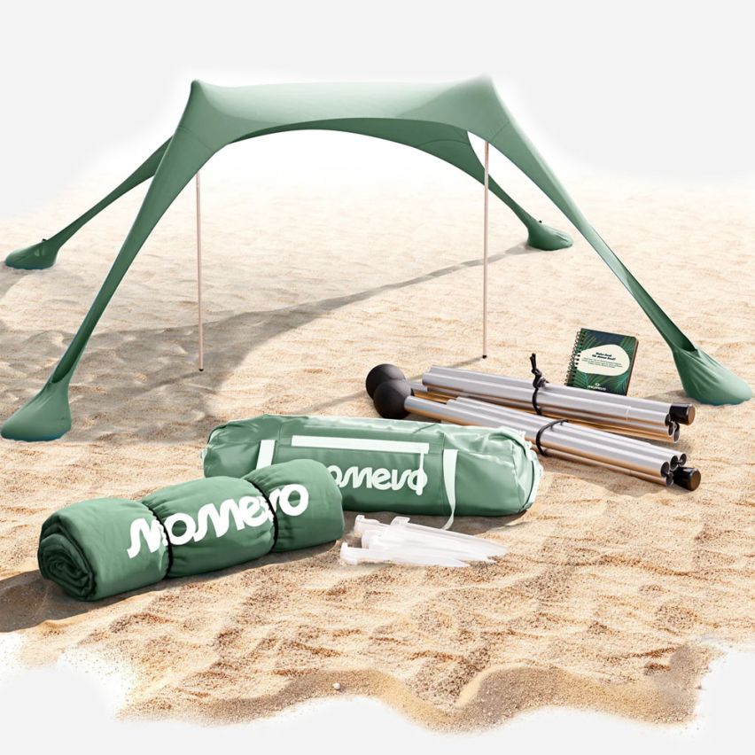 momevo Sunsail Strandzelt Sonnensegel UPF50+ oliv