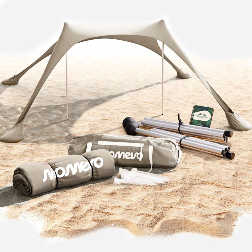 momevo Sunsail Strandzelt Sonnensegel UPF50+ sand
