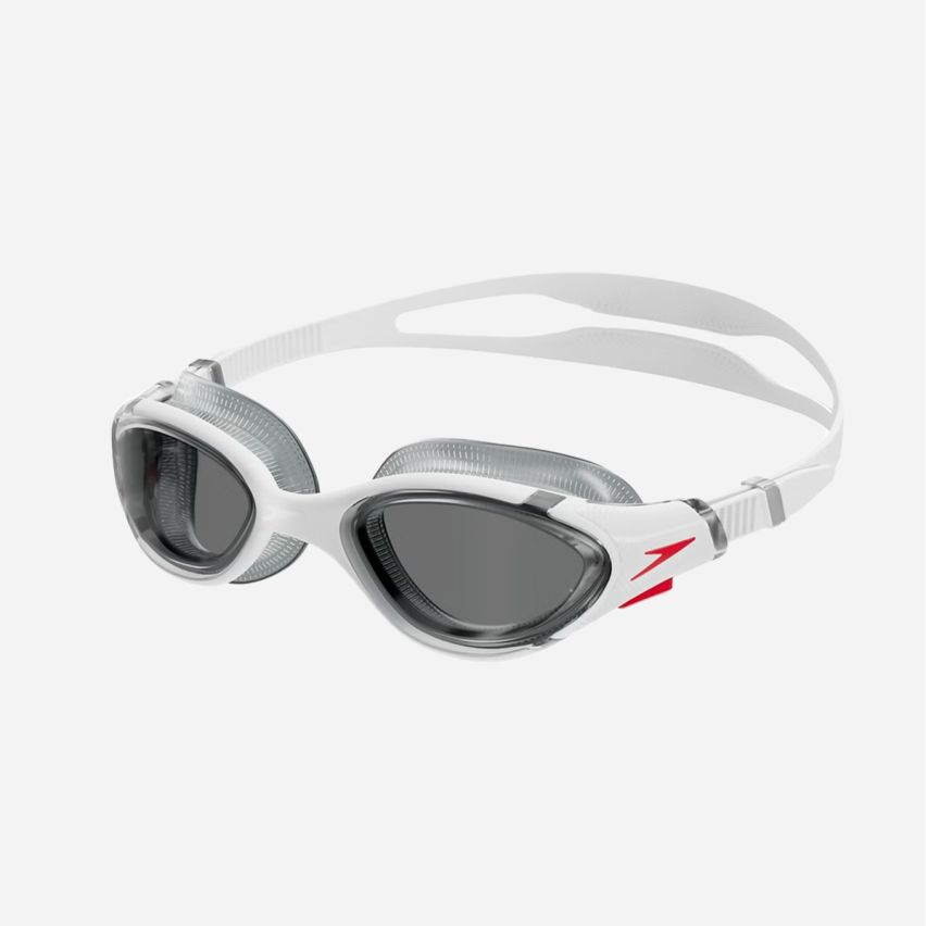 Speedo Schwimmbrille Biofuse 2.0 white/red