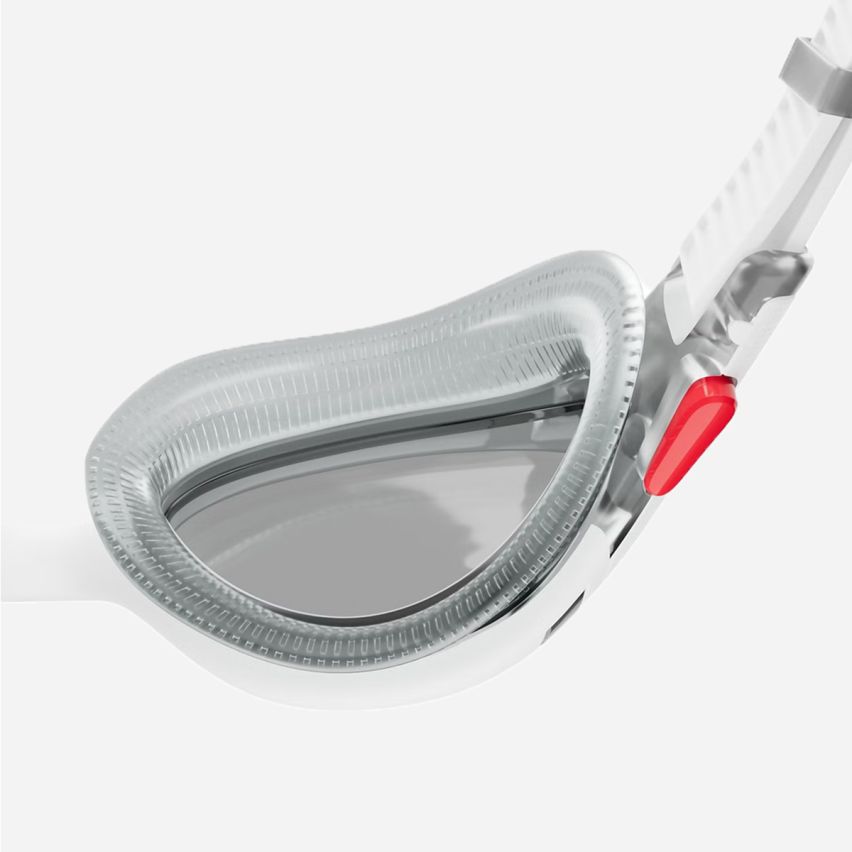 Speedo Schwimmbrille Biofuse 2.0 white/red