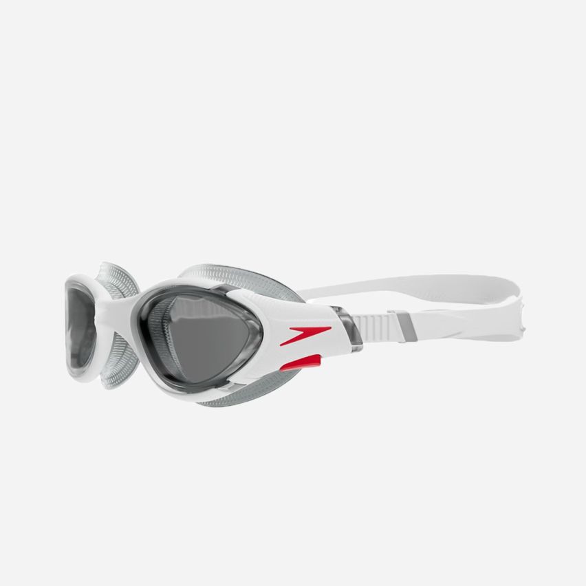 Speedo Schwimmbrille Biofuse 2.0 white/red