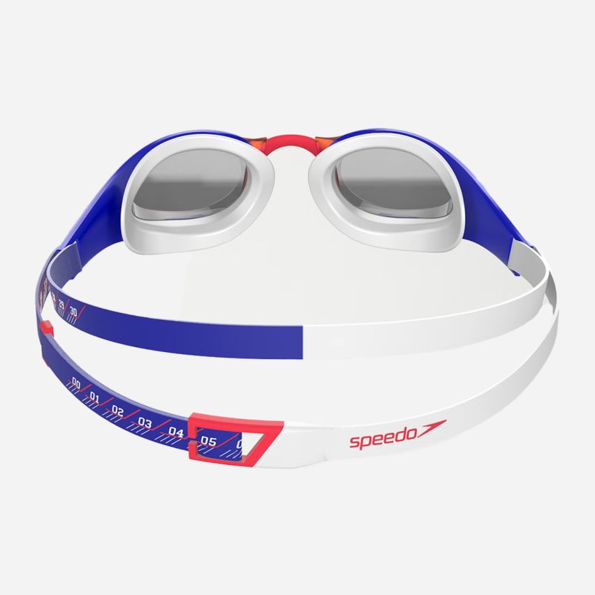 Speedo Schwimmbrille Fastskin Pure Focus flame red/true gespiegelt 