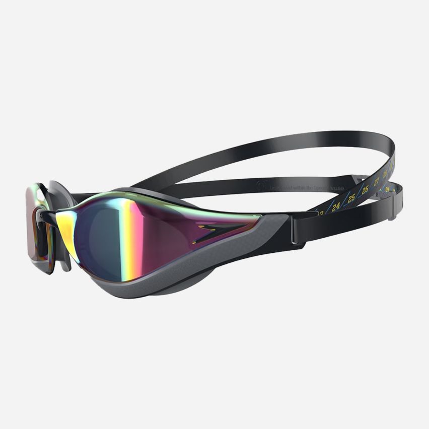 Speedo Schwimmbrille Fastskin Pure Focus black/cool grey gespiegelt