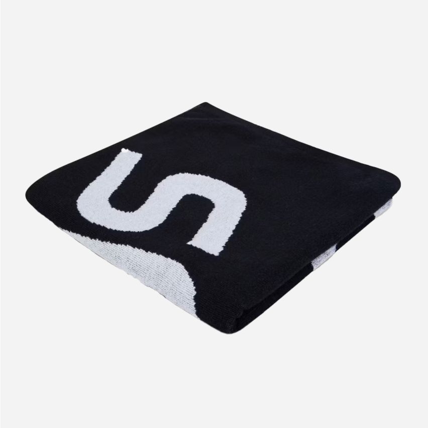 Speedo Logo Handtuch black/white 70cm x 140cm