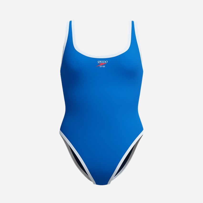 Speedo Solid Bound Scoop Badeanzug turkish sea