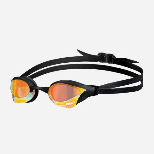 Arena Schwimmbrille Cobra Core Swipe yellow/black gespiegelt