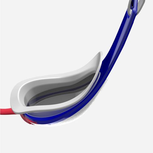 Speedo Schwimmbrille Fastskin Pure Focus flame red/true gespiegelt